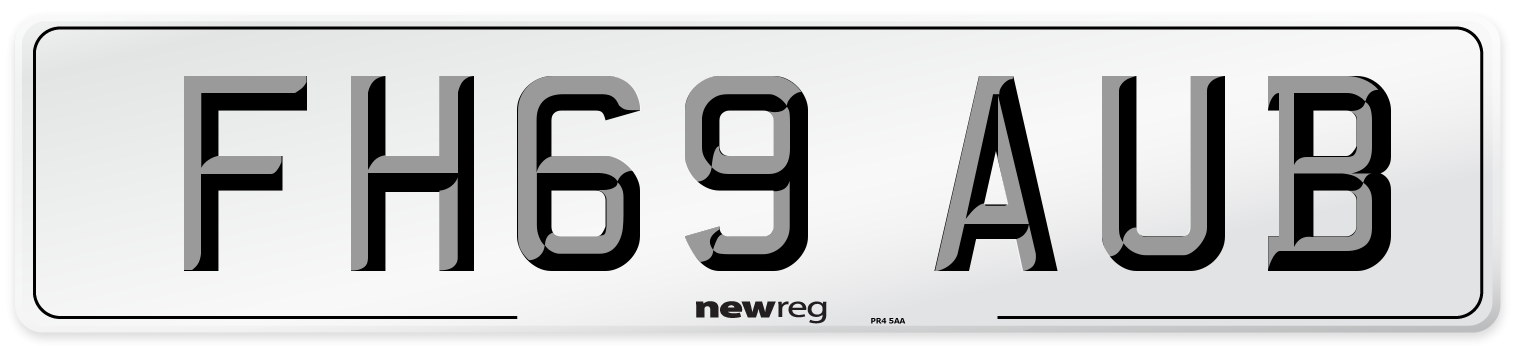 FH69 AUB Number Plate from New Reg